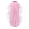 thumbnail image 3 of Women Dress Pink Tutu Skirts High Low Tulle Skirt Puffy Fairy Skirts Irregular Tutu Skirt, 3 of 5