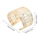 thumbnail image 2 of unbranded 2Ud Brazaletes De Metal Dorados Con Hueco Y Ajustables Para Atuendos, 2 of 6