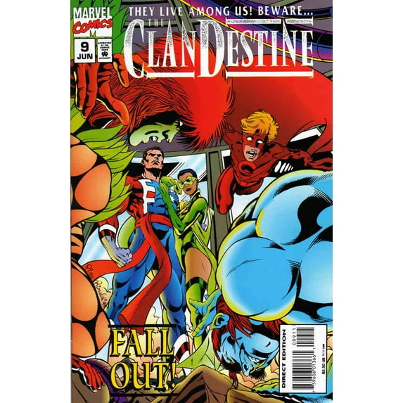 Clandestine #9 VF ; Marvel Comic Book