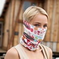 thumbnail image 5 of Unique Bargains 1 Pc Neck Gaiter Ice Silk Print Scarf Mask Bandana Beige, 5 of 5
