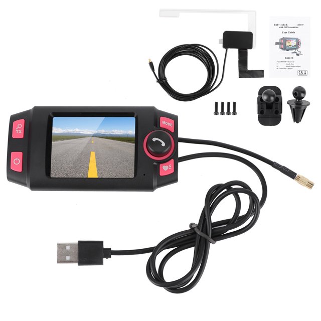 Receptor de radio DAB para coche, adaptador de transmisión de audio digital, transmisor FM, kit manos libres Bluetooth para coche