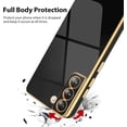 thumbnail image 3 of Galaxy S21 Case, Designed for Electroplated Samsung Galaxy S21 Phone Case, Case Soft TPU Protective Shockproof Flexible Samsung Galaxy S21 Case 6.2''Black, 3 of 7