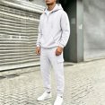 thumbnail image 3 of Dvprdro Mens Tracksuits 2 Piece Sets Zip Long Sleeve Hoodie Cargo Elastic Waist Sweatpants Casual Comfy Athletic Sweatsuits with Pocket, 3 of 3
