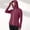 Wine, variant on Drovellove Women's Full Zip Hooded Sun Protection Jacket with Detachable Face Mask | Long Sleeve Thumb Hole Rash Guard for Hiking, Fishing