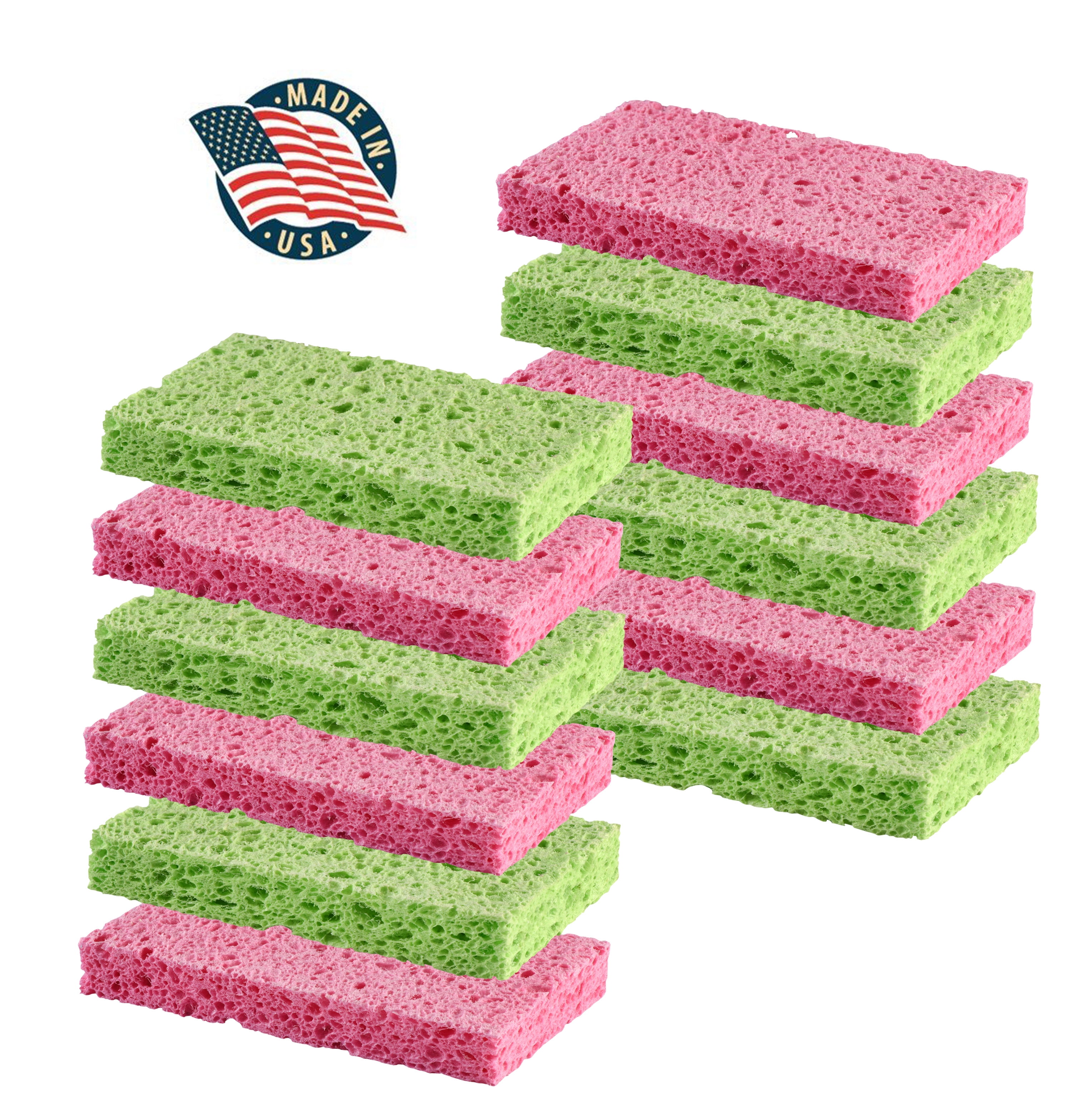 Cleaning Scrub sponge by Scrubit Assorted Colors NonScratch 12