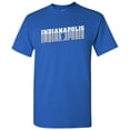 thumbnail image 3 of Indianapolis Retro Repeat - Sports Team City Pride Tailgating T Shirt - Small - Royal, 3 of 6