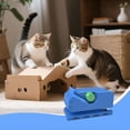 thumbnail image 6 of EXLEAF Cardboard Cutter for Cat Scratchers-Portable Cardboard Strip Cutter with 7 Replaceable Blades,Diy Cat Scratcher Tool(Blue), 6 of 9