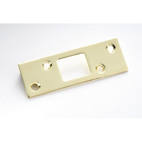 First Watch 1010 1-1/4" X 3-5/8" Steel Security Deadbolt Strike Plate - Brass