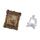 thumbnail image 5 of Marco de fotos floral tallado a mano, estatua de pensador abstracto, soporte para imágenes, mesa, montaje en pared, estante antiguo para sala de estar, 5 of 8