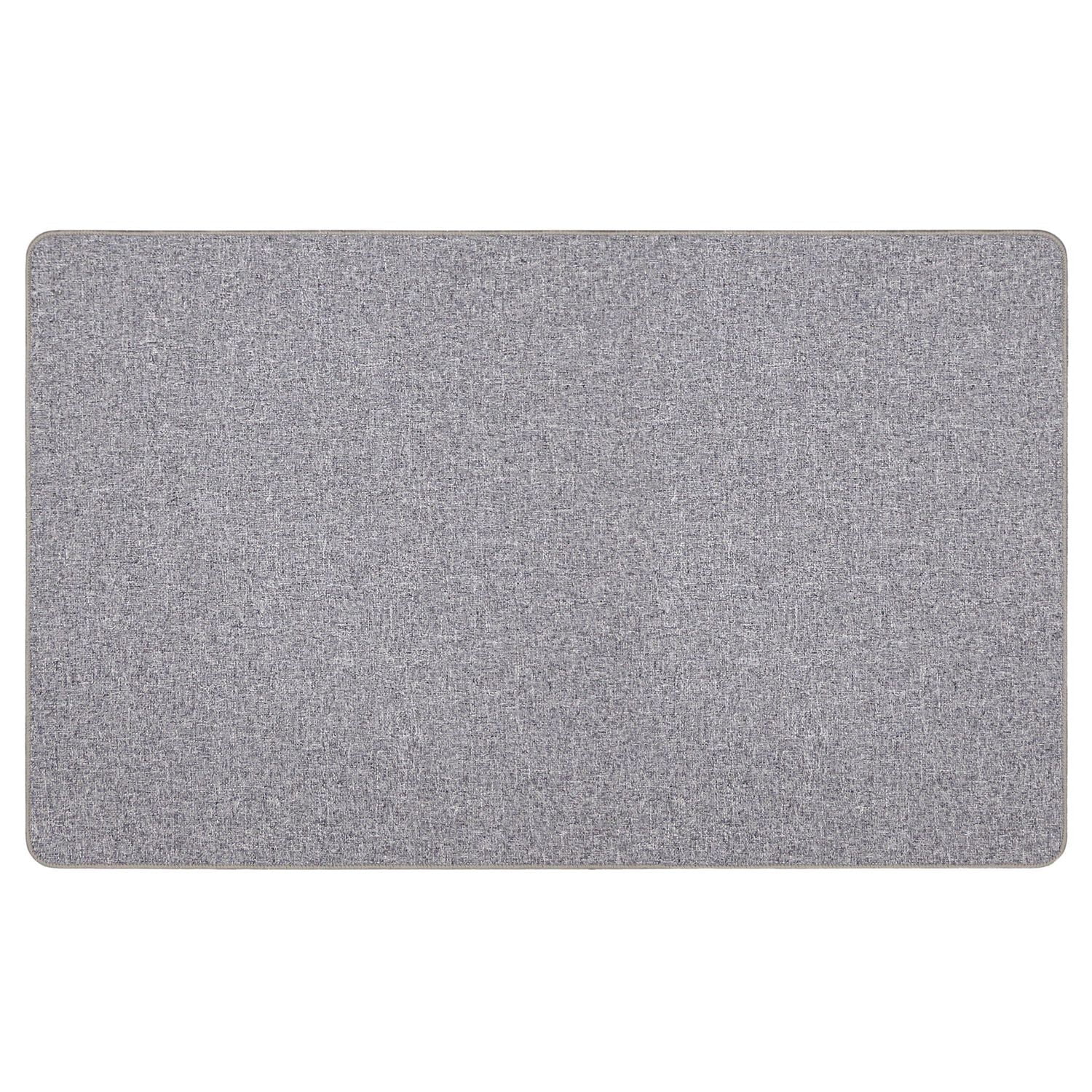 18-inch x 30-inch Wicklow Grey Woven Mat, Low profile floormat.