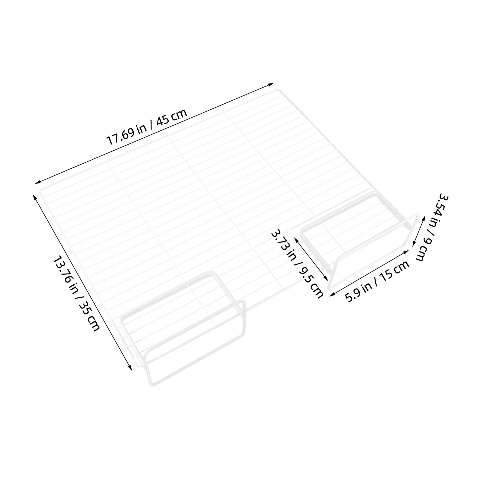 BEADCEST Metal Freezer Shelf Divider for Refrigerator Space Optimization