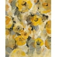 thumbnail image 2 of Vassileva, Silvia 26x31 White Modern Wood Framed Museum Art Print Titled - Yellow Floral II, 2 of 4
