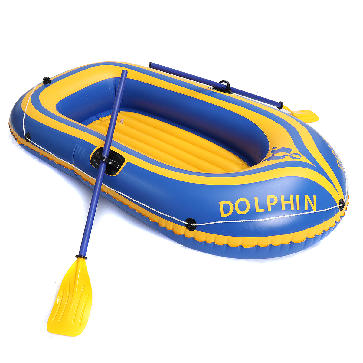 2Person Inflatable Oared Fishing Boat Kayak River Lake Raft Paddles