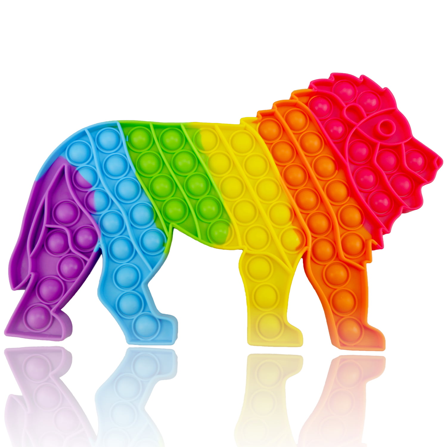 Pipsticks Big Puffy Rainbow Cheetah