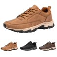thumbnail image 4 of NOKIO Sneakers for Men Outdoor Wate𝗋proof Sneakers 𝖫a𝖼e Up Running Shoes Lightweight Hiking Shoes Wide Width Non-S𝗅ip Sport Shoes So𝗅id Color Casual Walking Shoes, 4 of 9