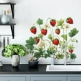 thumbnail image 2 of Strawberry Plants Wall Stickers Kitchen Dining Room Decor Removable Decals Vinyl Peel and Stick 14.5x17.3inch, 2 of 6