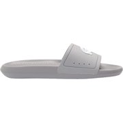 Lacoste Mens Croco Slide Sandal 10 Gray/White