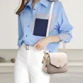 thumbnail image 4 of Elegantes bolsos de hombro de cuero suave para mujer, bolsos cruzados de diseñador de moda, carteras y bolsos de mano para mujer, bolso bandolera pequeño, 4 of 5