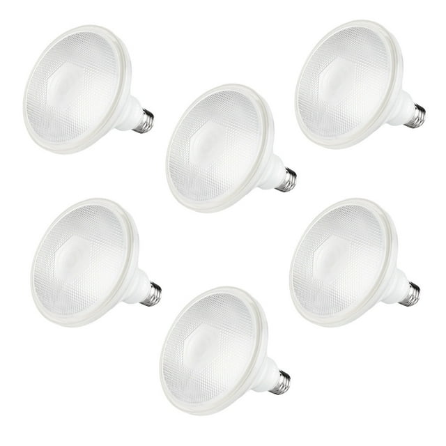 Pack de 6 Focos LED Aksi 20W PAR 38 IP65 Base E27 Luz Blanca