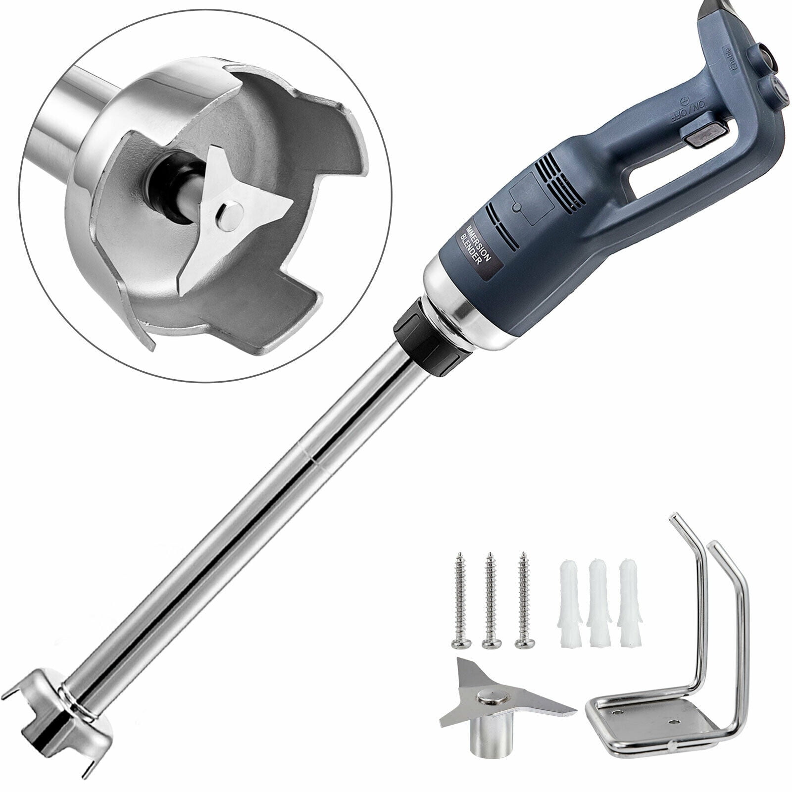 VEVOR Immersion Blender Electric Handheld Mixer Variable Speed 500W