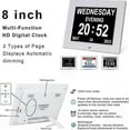 thumbnail image 2 of Dementia clock Alzheimer's clock and senior citizen large digital calendar clock with date and day of the week, 2 of 5
