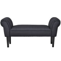 Storage Benches Bedroom Product Image Costway Upholstered Armed Bed Benches Entryway Hallway End Bench Chair