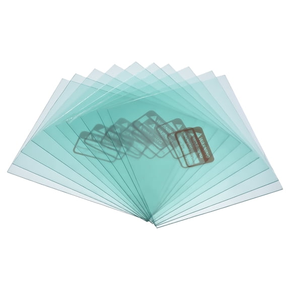 Uxcell 5.2 x 4.5'' Right Angle Welding Protection Lens Replacement, Clear 16 Pack
