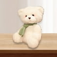 thumbnail image 6 of Xecvkr 10 Inch Scarf Teddy Bear Plush Toy Small White Bear Doll with Fashion Scarf Soft Stuffed Animal for Kids Boys Girls Gift, 6 of 6