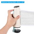 thumbnail image 4 of Uxcell Up to 2" Retractable Ping Pong Net Portable Table Tennis Net and Post Replacement for Any Table, Blue White, 4 of 6