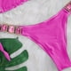 thumbnail image 2 of TaTaai Patchwork Strap Bikini for Women, Crystal Embellished Swimsuit Set, Elegant Two Piece Beach Vacation Wear with Glittering Details, Solid Color Style Gift, 2 of 7
