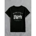 thumbnail image 3 of Roman Italy Shirts Italy Skyline T-Shirt Women's Casual Round Neck Short Sleeve Tee, 3 of 6