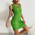 thumbnail image 5 of IROINNID Women's Sleeveless Bodycon Dress Round Neckline Casual Sexy Hollow Out Summer Dress Regular Solid Color Dress, 5 of 9