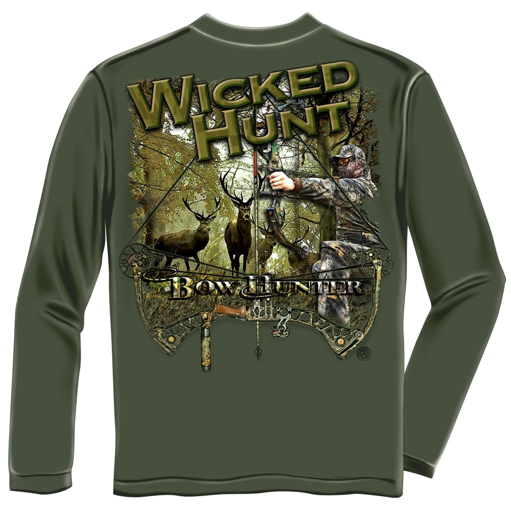 Erazor Bits - Hunting T-Shirt Long SleeveDear Hunting Bow Hunting Hunting Hunting T-Shirt Wicked
