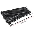 thumbnail image 2 of Uxcell Cable Zip Ties Mount Head Cable Zip Ties Screw Hole Nylon Wire Strap 10" x 0.2" Black 50pcs, 2 of 5