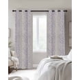 thumbnail image 3 of Purple Botanical Blackout Curtains 45 Inches Long for Bedroom, Farmhouse Spring Summer Branch Thermal Insulated Room Darkening Black Out Window Curtain Panels Grommet Drapes for Living Room, 3 of 8