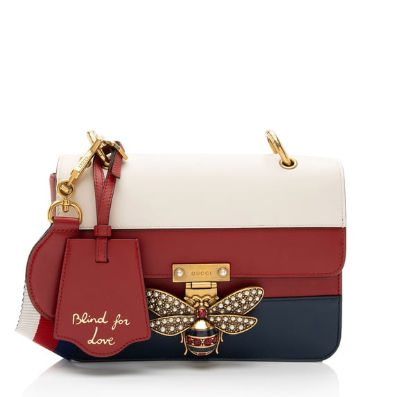 Pre-Owned Gucci Calfskin Queen Margaret Shoulder Bag