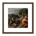thumbnail image 1 of Van Veen Batavians Surround Romans Vetera 8X8 Inch Square Wooden Framed Wall Art Print Picture with Mount, 1 of 4