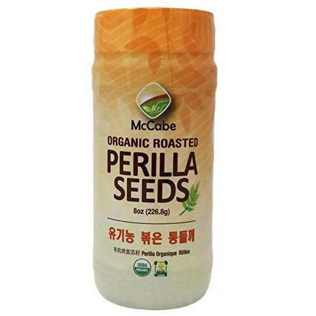 McCabe Organic Roasted Perilla Seeds - Perilla Seeds Organic | Rich with Fiber & Minerals | USDA and CCOF Certified | Packed in USA | 8oz