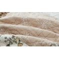 thumbnail image 6 of DaDa Bedding Dusty Rose Taupe Beige Brown Floral Cottage Patchwork Quilted Bedspread Set (JHW-866), 6 of 9