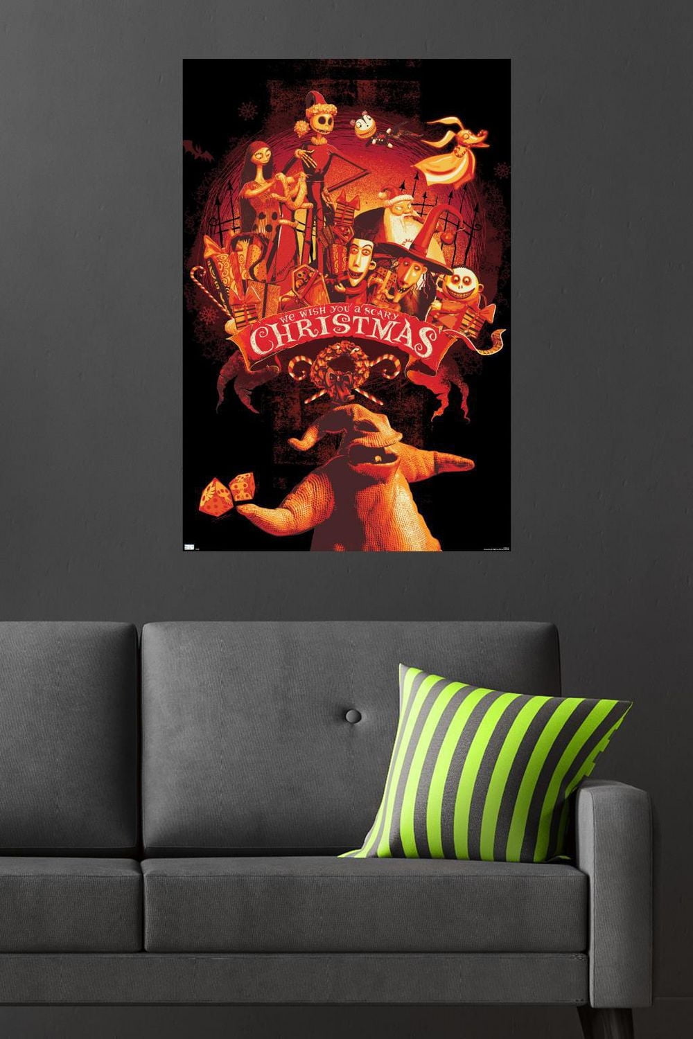 Disney Tim Burton's The Nightmare Before Christmas - Red Group Wall Poster, 22.375" x 34"