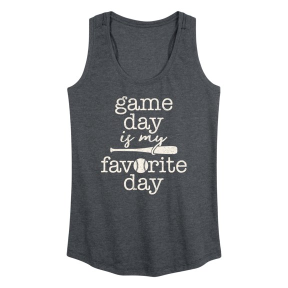 Instant Message - Game Day Favorite Day - Women's Racerback Tank Top