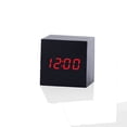 thumbnail image 1 of Reloj Nueva madera moderna de escritorio digital LED reloj despertador termómetro temporizador calendario AHeartcove SZ221208-0029JD, 1 of 3