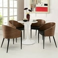 thumbnail image 4 of Modway Cooper 17" Modern Wood Dining Chair in Walnut, Set of 4, 4 of 4