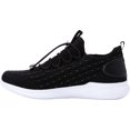 thumbnail image 3 of Women's Propet TravelBound Sneaker Black Metallic Knit Mesh 11 4E, 3 of 5