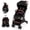 Black, variant on Infans Lightweight Baby Stroller Aluminium Frame w/ Net for Travel Black