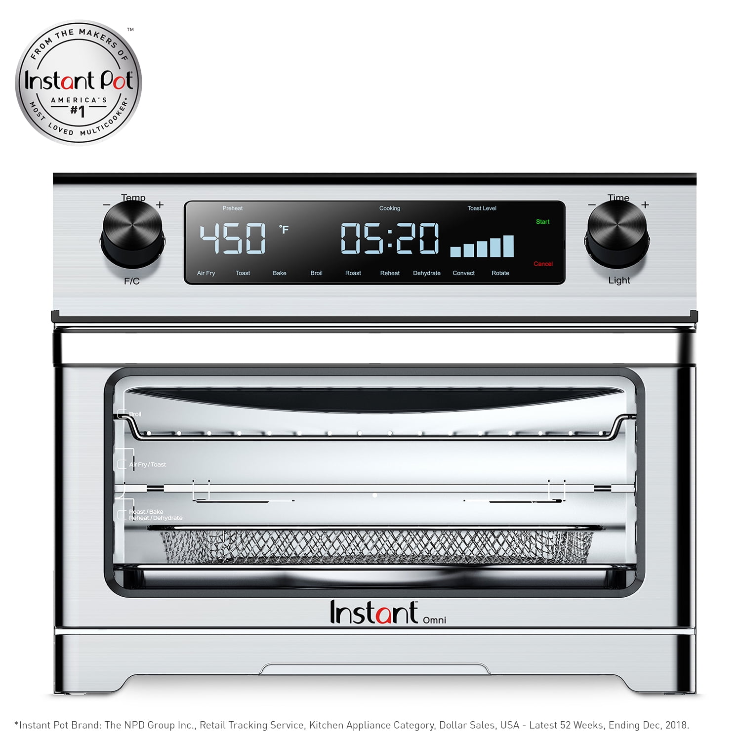 Instant, Omni, 9In1 Toaster Oven With Air Fry, Dehydrate, Toast