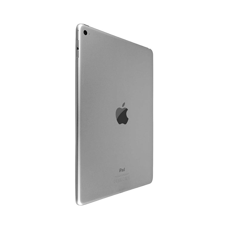 Refurbished | Apple 9.7-inch iPad Air 2 | Wi-Fi Only | 128GB | Space Gray |  Bundle: Pre-Installed Tempered Glass, Case, Rapid Charger, 