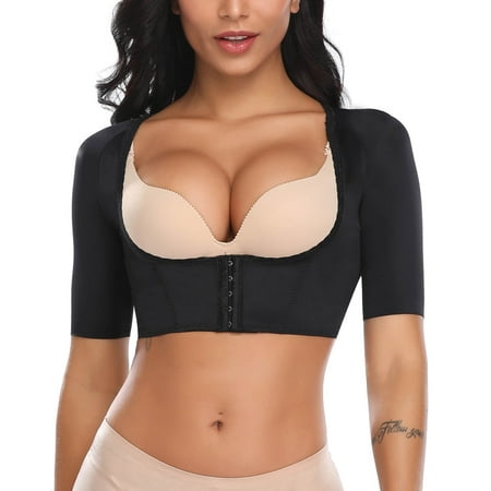 

VASLANDA Upper Arm Shaper Post Surgical Slimmer Compression Sleeves Humpback Posture Corrector Tops Shapewear for Women