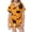 A-Orange, variant on Shadoumai Big Teen Halloween Pajamas Silk Button Up Ghost Print Short Sleeve Button Shirt Shorts Pajama Set Comfy Home Clothes Sleepwear for Teens
