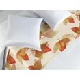 thumbnail image 2 of Autumnal Design Bed Runner, Romantic Design Falling Leaves Pattern Watercolor Style Print, Decorative Accent Bedding Scarf for Hotels Homes & Guest Rooms, King, Pistachio Green Cinnamon, by Ambesonne, 2 of 3